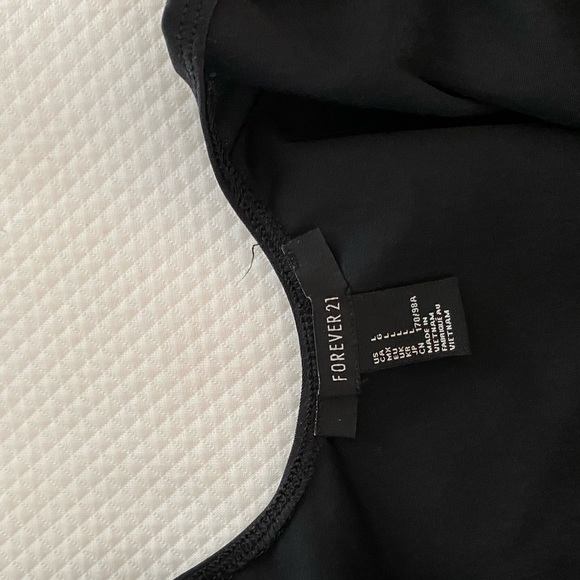Forever 21 black spandex dress. Size large - Picture 3 of 3